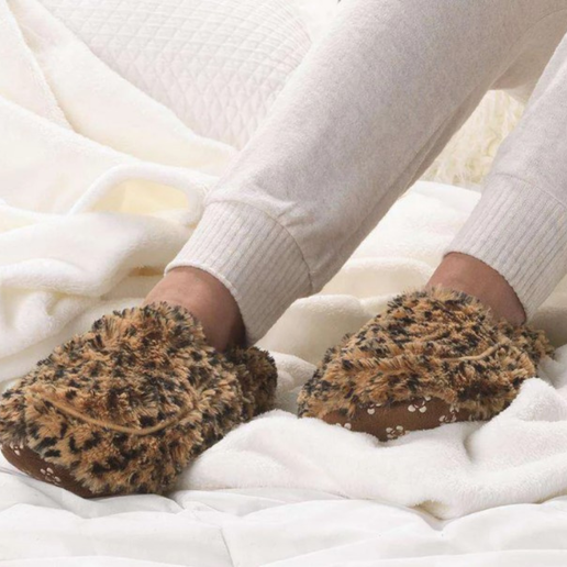 Warmies Slippers Leopard