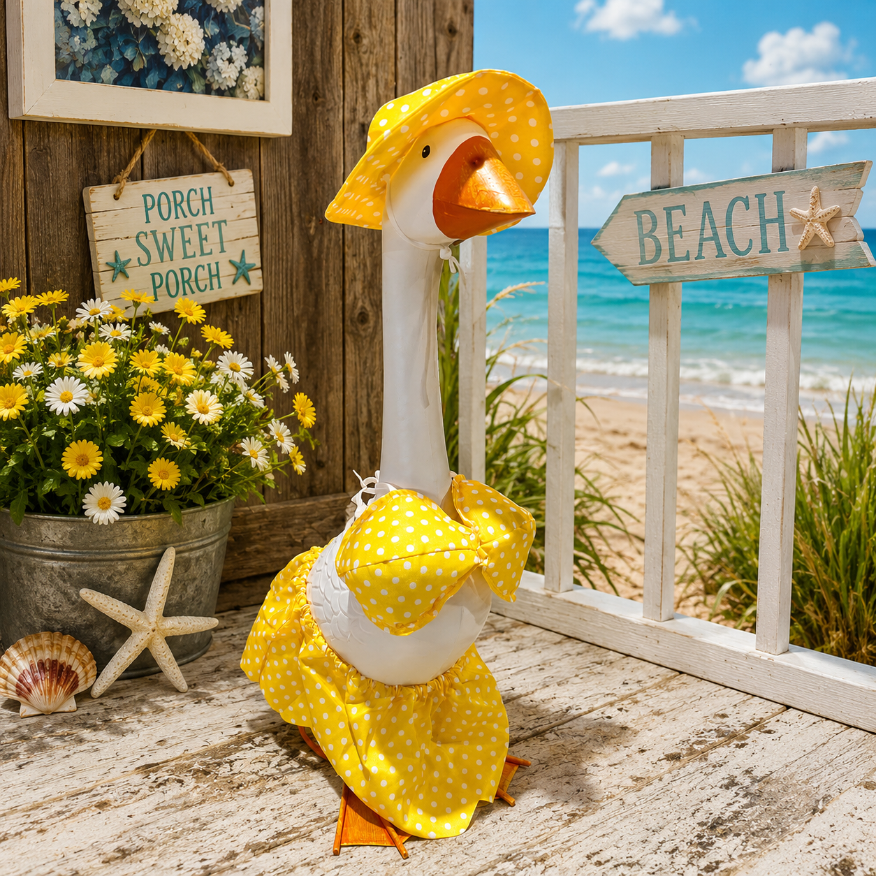 Porch Goose Outfit Yellow Bikini