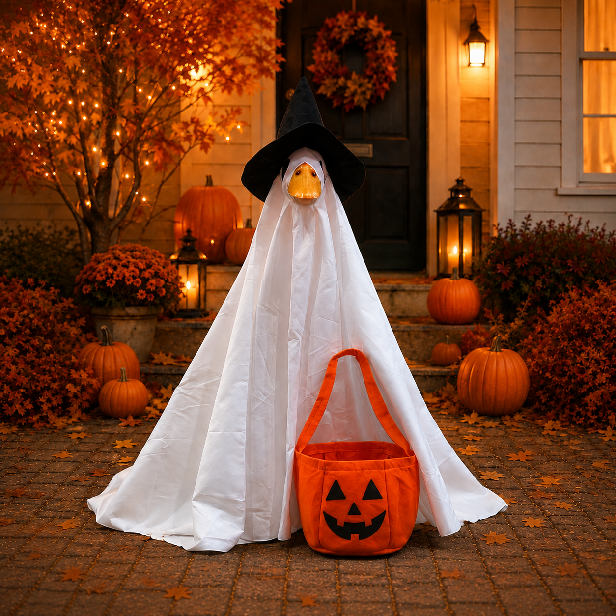 Porch Goose Outfit Ghost