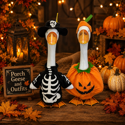 Porch Goose Outfit Skeleton