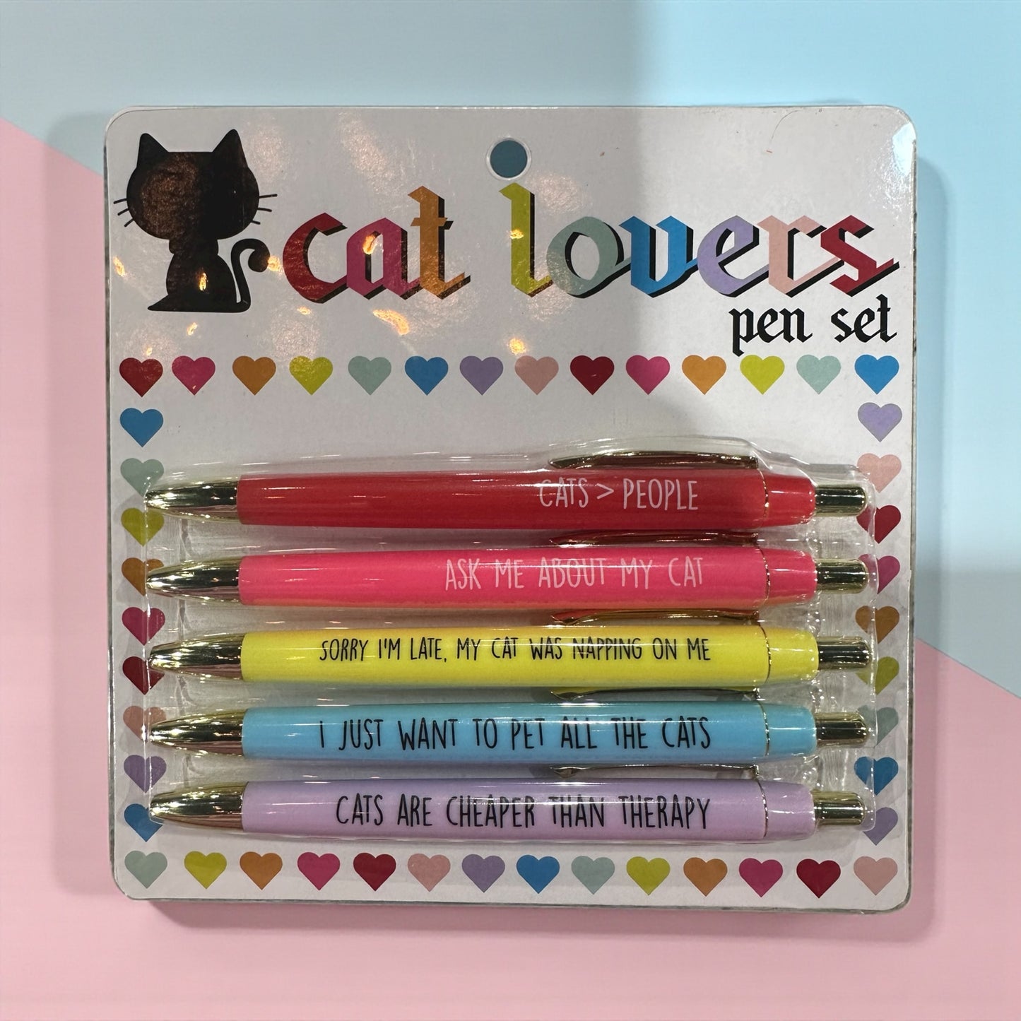 Fun Club Cat Lovers Pen Set