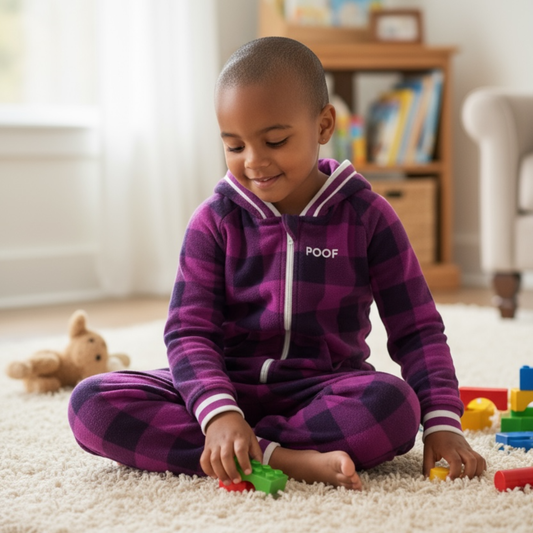 Kids & Toddler Pook Onesie Pink Black