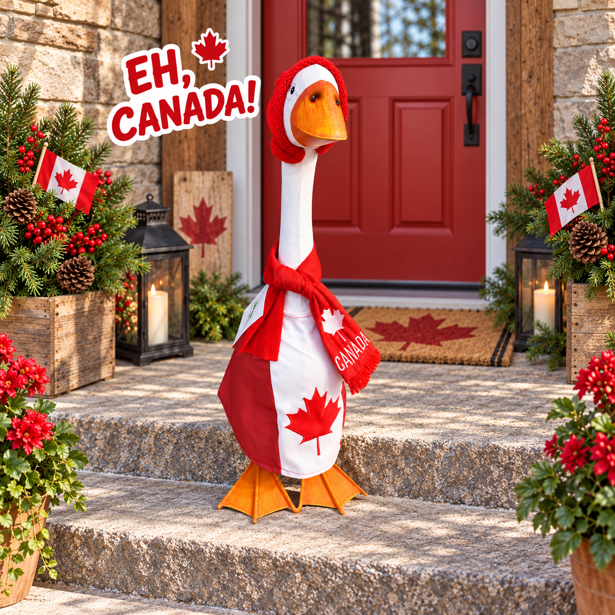 Porch Goose Outfit Eh, Canada