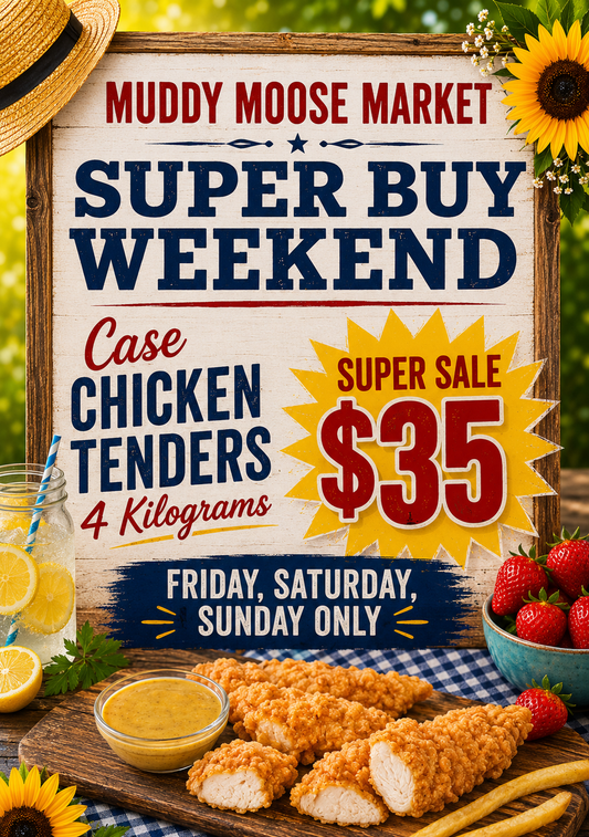 WEEKEND SUPERSALE! CASE Chicken Tenders 4 kg