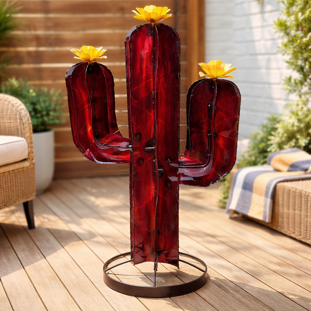 Saguaro Indoor/Outdoor Metal Cactus Medium