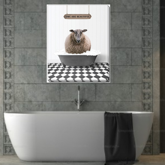 Streamline Sheep in Tub  EWE are Beautiful