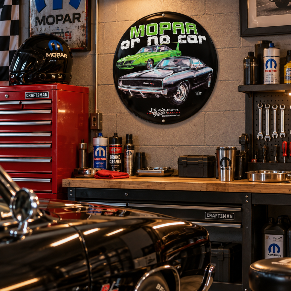 Chantia Mopar Metal Sign