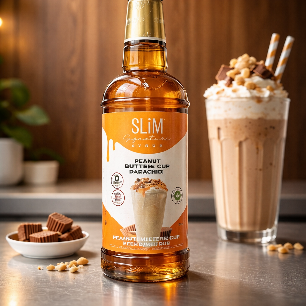 Slim Syrup Peanut Butter Cup NO SUGAR NO CALORIES