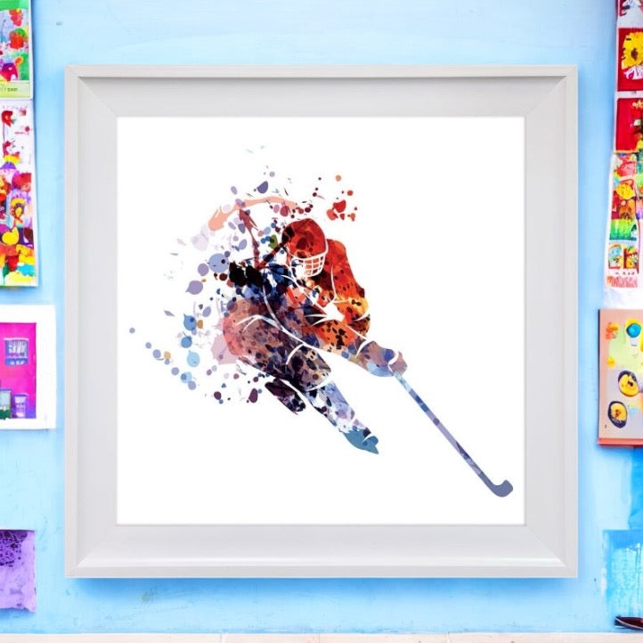 Streamline Art Portraits Hockey Hustle (framed)