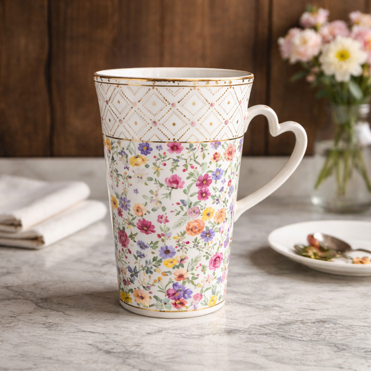 Oversized Ceramic Tea Cup White