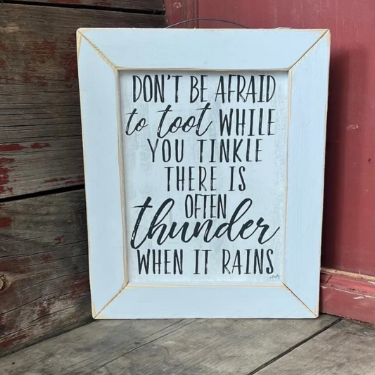 Funny Bathroom Sign Don't Be Afraid To Toot