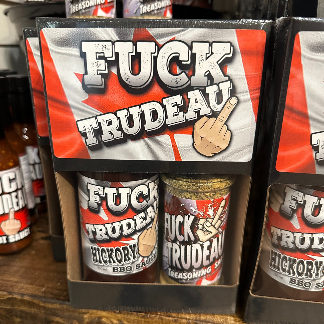 F%&k Trudeau Gift Set | Treasoning Salt & BBQ Sauce