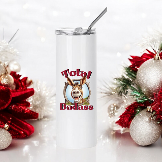 Funny Stainless Steel Tumbler Total Badass