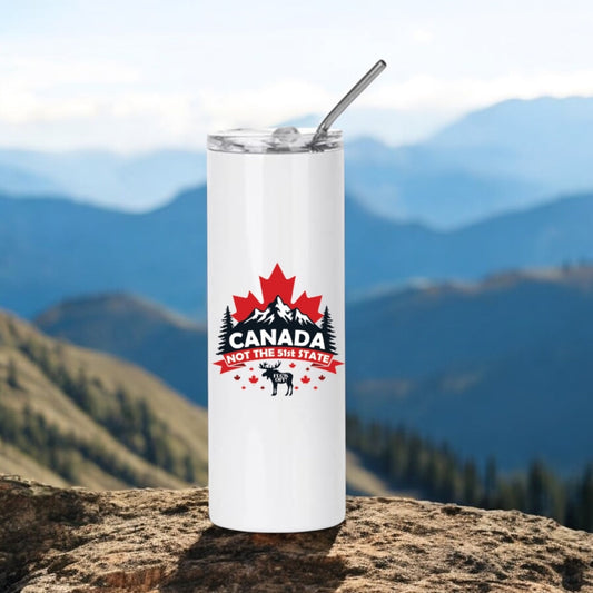 Funny Stainless Steel Tumbler Canada Not the 51st State (fuck off)