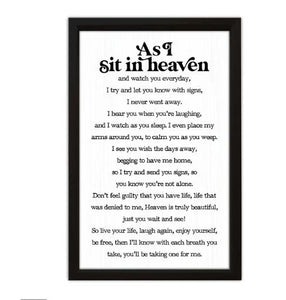 As I Sit in Heaven