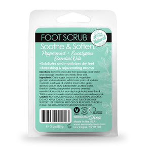 FOOT Scrub - SOOTH & SOFTEN - Peppermint & Eucalyptus