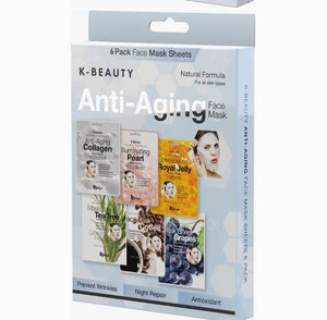 Face mask 6 pack- ANTI-AGING