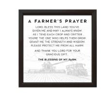 A Farmers Prayer - Sign