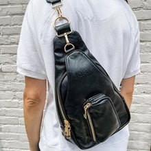 Load image into Gallery viewer, Hailey Sling  Bag - Midnight
